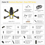 LinkMejor Master 3X Modular 171mm 4S F4 FPV Racing Drone PNP BNF with O4 Pro / Power Version Optional