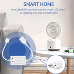 Tuya USB Smart WiFi Switch Controller Universal Breakers Timing Function Smart Life for USB Appliances Voice Control with Alexa Google Home
