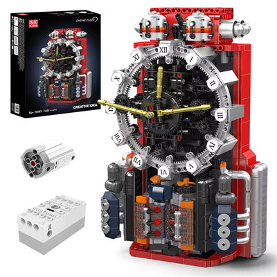 Mould King 10187 Clock Building Blocks Motorized Engine APP Controlled Functional Desk Clock Adults Children Birthday Gift