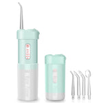 Portable Cordless Water Flosser with 4 Modes & 4 Nozzles Rechargeable  IPX7 Waterproof 200ml Telescopic Water Tank Travel Oral Irrigator