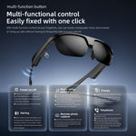 LinkMejor L01 Smart bluetooth 5.4 Sports Glasses Support bluetooth Call ENC Noise Canceling Open Ear Audio UV Protection Voice Assistant 34g Lightweight Smart Audio Glasses