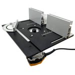 Aluminum Alloy X8 Router Table Insert Plate Woodworking Milling Flip Board Miter Gauge Trimming Engraving Machine