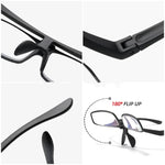 Stylish Anti-blue Light Flip Up Reading Glasses for Men Women Lightweight Comfy Presbyopia Eyeglasses