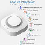 Tuya Wifi Smoke Sensor Fire Detect Alarm Smart Home Security Fire Protection Work with Alexa Google Home