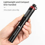 LinkMejor 120PSI  Aluminum Alloy Air Pump High-Pressure Power US French Nozzle Waterproof 68g Lightweight for Bike Football
