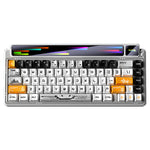 LinkMejor AMG65 Custom Mechanical Keyboard With TFT LED Screen 67 Keys Triple Mode Wireless/bluetooth/Wired Gasket Structure Hot Swappable RGB Gaming Keyboard with 8000mAh Battery