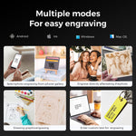 [EU/US/UK Direct] LONGER Ray5 miniS 2.5W Laser Engraver 130x140mm Work Area 0.04mm Ultra Fine Spot 12000mm/min Speed WiFi App Control Lightburn Support for Wood Metal Acrylic