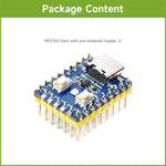 RP2350-Zero Raspberry Pi Dual-core Microcontroller Development Board High Performance Low Power IoT DIY Projects Compatible with Arduinos