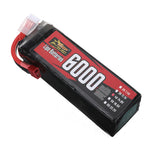 LinkMejor Power 14.8V 6000mAh 100C 4S LiPo Battery T Plug for RC Car