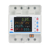 LY-3PN100A Guideway Three-phase WiFi Reclosing Protector Over Under Voltage Protection Current Limiting Leakage Protection Tuya WiFi Control Large LCD Screen Smart Home Breakers
