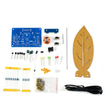 HU-076 DIY Electromagnetic Swing Kit USB to DC 5V Adjustable Amplitude LED Lights Stable Oscillation Magnetic Drive System
