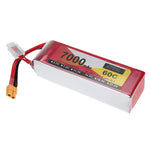 LinkMejor Power 14.8V 7000mAh 60C 4S LiPo Battery XT60 Plug for RC Racing Drone