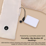 LinkMejor USB Heated Scarf Graphene Heating Element Smart Winter Scarf Adjustable Temperature Lightweight Portable Warm Down Fabric