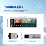 6.28 inch Car Wireless CarPlay Android Auto MirrorLink MP5 Player Bluetooth 5.2 HD Touchscreen Vehicle Center Console Display Universal