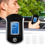 Mini Breath Alcohol Tester Portable Drunk Driving Detector Alcohol Tester with 5 Mouthpieces Professional Digital Breath Breathalyzer LCD Dispaly Driving Breath Alcohol Tester