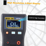 MESR-100 ESR Multimeter Capacitance Ohm Meter 100kHz 0.001 to 100.0Ω Auto-Ranging In-Circuit Testing High Precision Battery or USB Powered