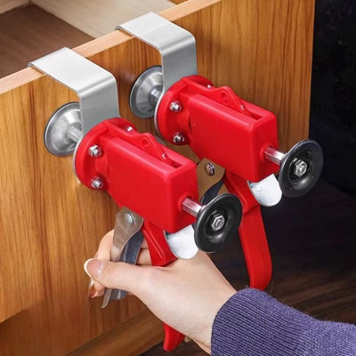 Adjustable Drawer Panel Fixing Clamp Stainless Steel Woodworking Installation Tool Anti Slip Design for Furniture Cabinet Assembly