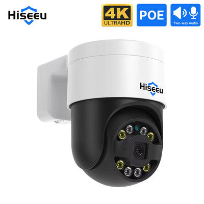 LinkMejor POE 5MP/8MP IP Video Surveillance Camera Outdoor Wireless PTZ Digital Motion Color Night Vison Two-way Audio CCTV Monitoring Camera for Home Safety