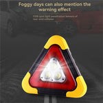 LinkMejor Solar Emergency Triangular Roadside Warning Light USB Super Bright LED Work Lights for Car Repairing Camping Hiking Hunting