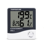 HTC-1 HTC-2 LCD Electronic Digital Temperature Humidity Meter Home Thermometer Hygrometer Indoor Outdoor Weather Station Clock