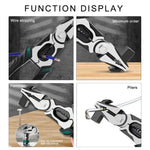 Multifunctional Fencing Pliers Tool 228mm High Carbon Steel Head Wire Cutters Ergonomic Rubber Handle for Home and Workshop Use