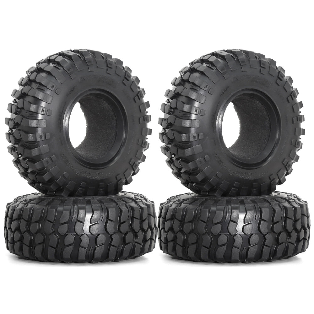 4PCS 1.9 Inches Tyres Tire Skin for 1/10 Rock Crawler Climbing Truck RC Cars Vehicles Models Spare Parts Accessories