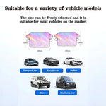5 Strong Magnetic Buckles Laser Reflective Aluminum Sunshade UV Protection Insulation Foldable Waterproof Heat Shield for Cars SUVs Sedans