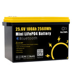 Gokwh 24V 100Ah LCD Energy Storage Box 2560Wh  Solar Lithium Ion LiFePO4(LFP)  Battery for RV Boat Home Energy Storage