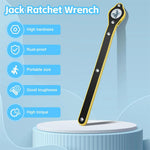 Jack Ratchet Wrench Dual Interface Design High Strength Steel Anti Rust Portable Labor Saving Tool