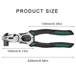 Multifunctional Fencing Pliers Tool 228mm High Carbon Steel Head Wire Cutters Ergonomic Rubber Handle for Home and Workshop Use