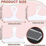 3PCS Woodworking Essentials Acrylic Router Templates for Charcuterie Board Handles Cutting and Shaping Tool Clear Template Guide Versatile Craftsman Tool Easy to Use