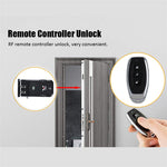 LinkMejor 026 Home Invisible Remote Control Security Door Lock Graffiti Smart Electronic Lock No Hole Design Dual System Dual Motor