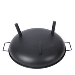 IPRee Outdoor Courtyard Round Brazier Portable Wood Stove 4-5 People Household Charcoal Heating Stove Portable Firepit Outdoor Yard Garden Picnic Campfire Grill Rack