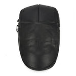 Collrown Berets Mens Flat Caps Genuine Leather Duck Tongue Cap Classic Adjustable Casual Driving Cabbie Hat