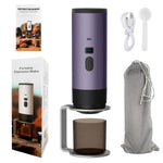 Comfook Portable Capsule Coffee Machine Support Capsules & Powder Brewing Coffee Maker with Digital Display 7800mAh Battery