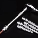 4PCS 1/4 Inch Extension Rod Set Chrome Vanadium Steel 6.3mm Socket Wrench Quick Auto Repair Tools 150mm 100mm 75mm 50mm