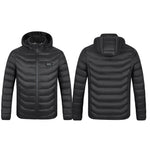 LinkMejor HZ-23 23 Zones Heated Jacket - Four-control, USB Charging, Smart Thermal Warm Jacket Uniex Heated Hooded Coat Outdoor Sportswear