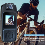 Y10 WiFi Back-clip Mini Sports Camera 4K HD Portable Digital Video Recorder Infrared Night Vision 180° Rotary Lens Police Body Sports Miniature Camcorder