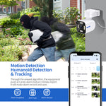 LinkMejor PT303 3MP WiFi IP Alarm Camera Wireless Color Night Vision Human Detection Two Way Audio IP66 Audible Alarm H.265 APP Control PTZ Cameras
