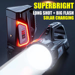 LinkMejor DA03 Solar Rechargeable Energy Camp Flashlights ABS Portable Waterproof Torch Work Light Outdoor Hiking Camping Searchlight