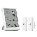 Tuya WiFi+RF433 Temperature & Humidity Sensor Sets Screen Display Monitor Main Sub devices Kits Indoor Outdoor Hygrometer Works With Alexa Google Home