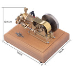 LinkMejor M20 1.6cc Mini Horizontal ICE Single Cylinder 4-Stroke Single Cylinder Gasoline Hit & Miss Internal Combustion Engine Model with Speed Limiter M20