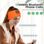 LinkMejor Wireless Noise Bluetooth V5.3 Sleep Headband USB Charging Soft Comfty Breathable Sweatproof Sports Headband