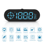 G9 Car HUD Head-up Display Car GPS Multi-function Speedometer Compass HD Head-up Display 360° Rotating Suction Fit All Vehicle