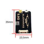5.8GHz 1.2W(1200mW) VTX FPV Transmitter Analog 48CH 200/500/800/1200mW/Pit Mode MMCX 2-6S(7-36V) 8.6g 35x23.5mm for FPV Done FPV Racing & Long Range Drones