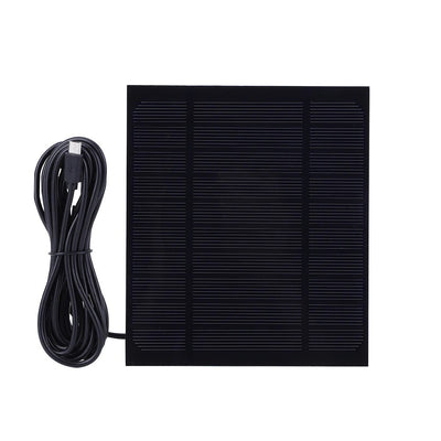 3.5W 5V Solar Panel Charger Micro USB 150x130mm Monocrystalline 22% High Conversion Efficiency Portable Solar Charger for Fans Lights Cameras