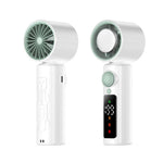 Tevorex 4000mAh Handheld Cooling Fan 199 Gears Speed Adjustable Long Battery 2-In-1 Rechargeable Portable Desktop Fan with LED Display for Indoor Outdoor