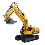 HR-720 12/15CH RC Excavator Car Truck Children's Engineering Floor Steering Wheel Remote Controlled Vehicle Toy Lights sound for boys