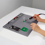 Soldering Mat with Silicone Welding High Temperature Magnetic Non-Slip Patented welding Pad