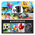 5200mAh Electric Air Pump Portable Air Pump with Fast Inflating/Deflating Rechargeable Electric Pump with 3 Nozzles for Kids Paddling Pool Swimming Pool Airbed Inflatable Boat